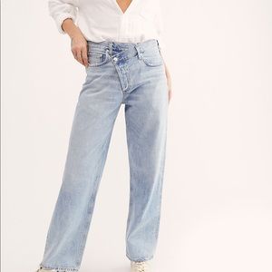 AGOLDE criss cross upsized Jeans